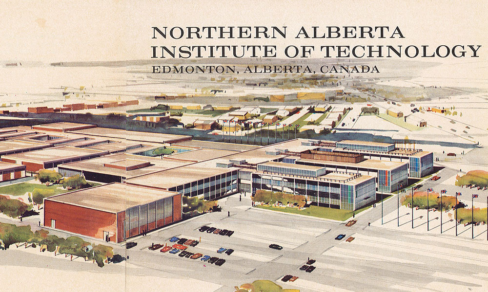 illustrated cover of the original program from NAIT's official opening