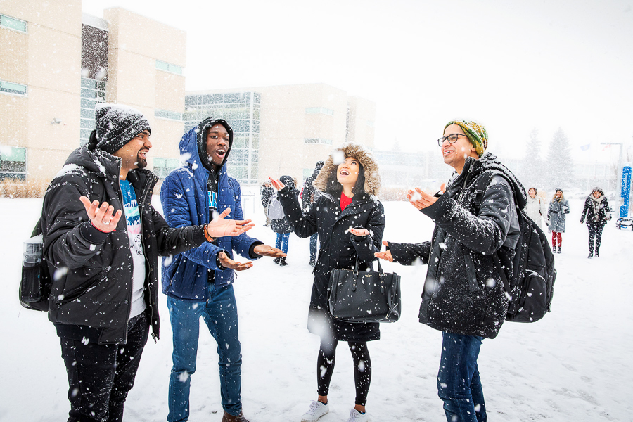 NAIT students react to snow storm