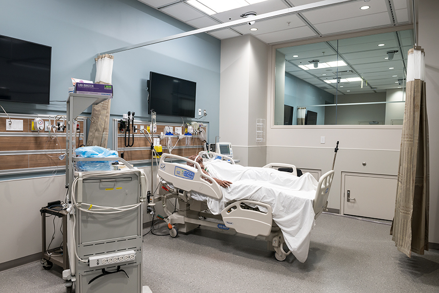 NAIT Centre for Advanced Medical Simulation patient room