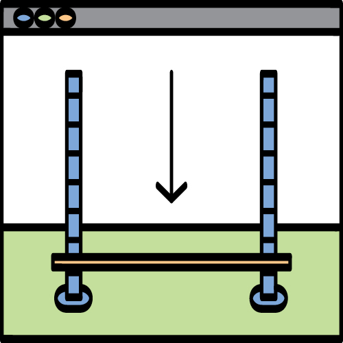 illustration of a horizontal bar
