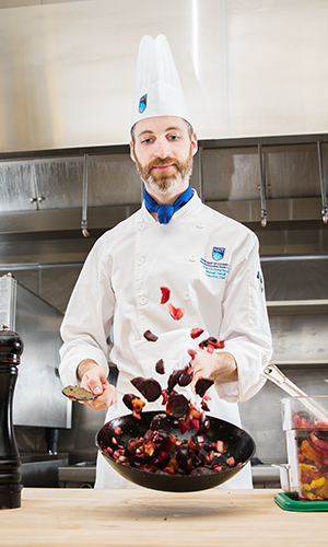 Michael Hassall, executive chef at ernest's, nait's fine dining restaurant