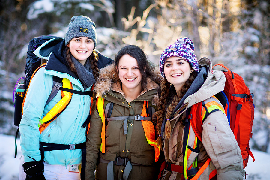 NAIT Conservation Biology students in the field
