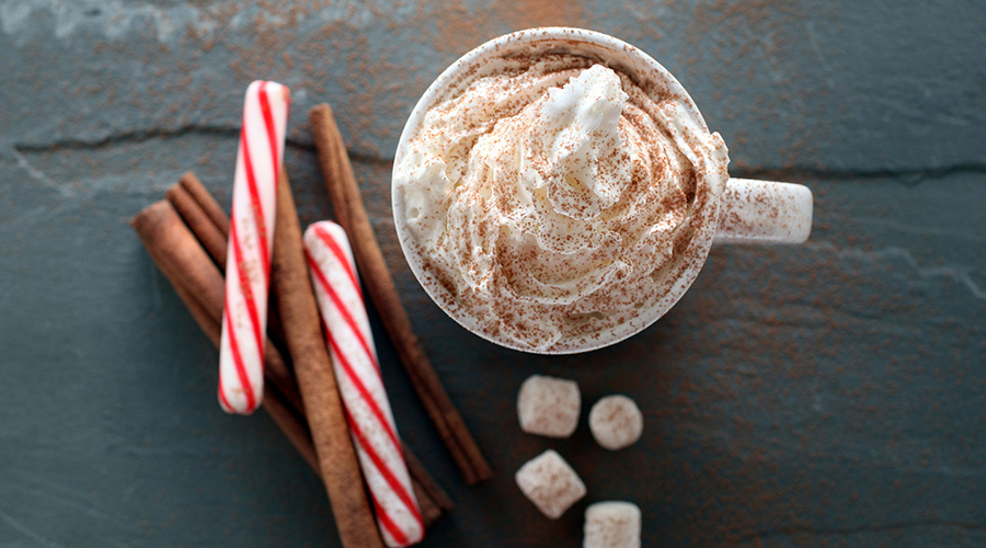 hot chocolate and whipped cream