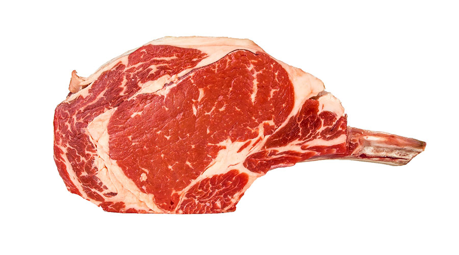 ribeye steak on bone
