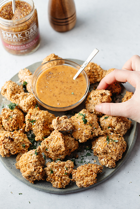 breaded snacks made with smak dab mustard