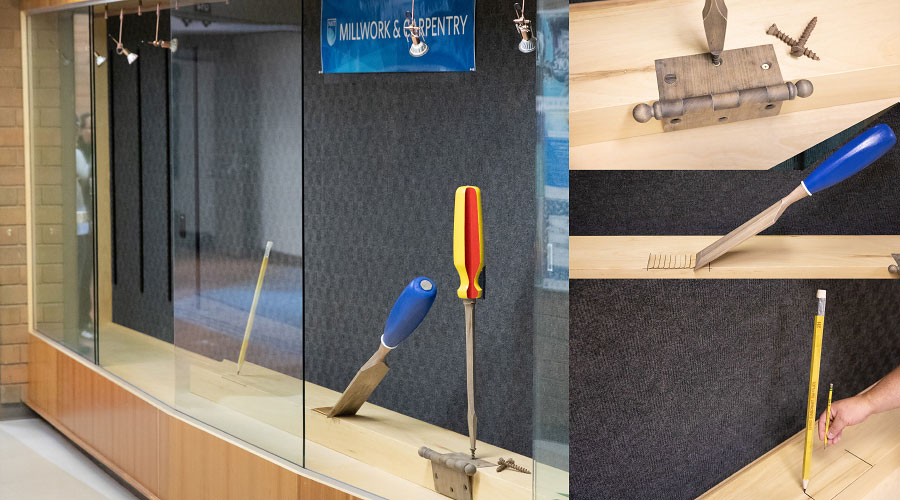 nait woodworkers display cabinet